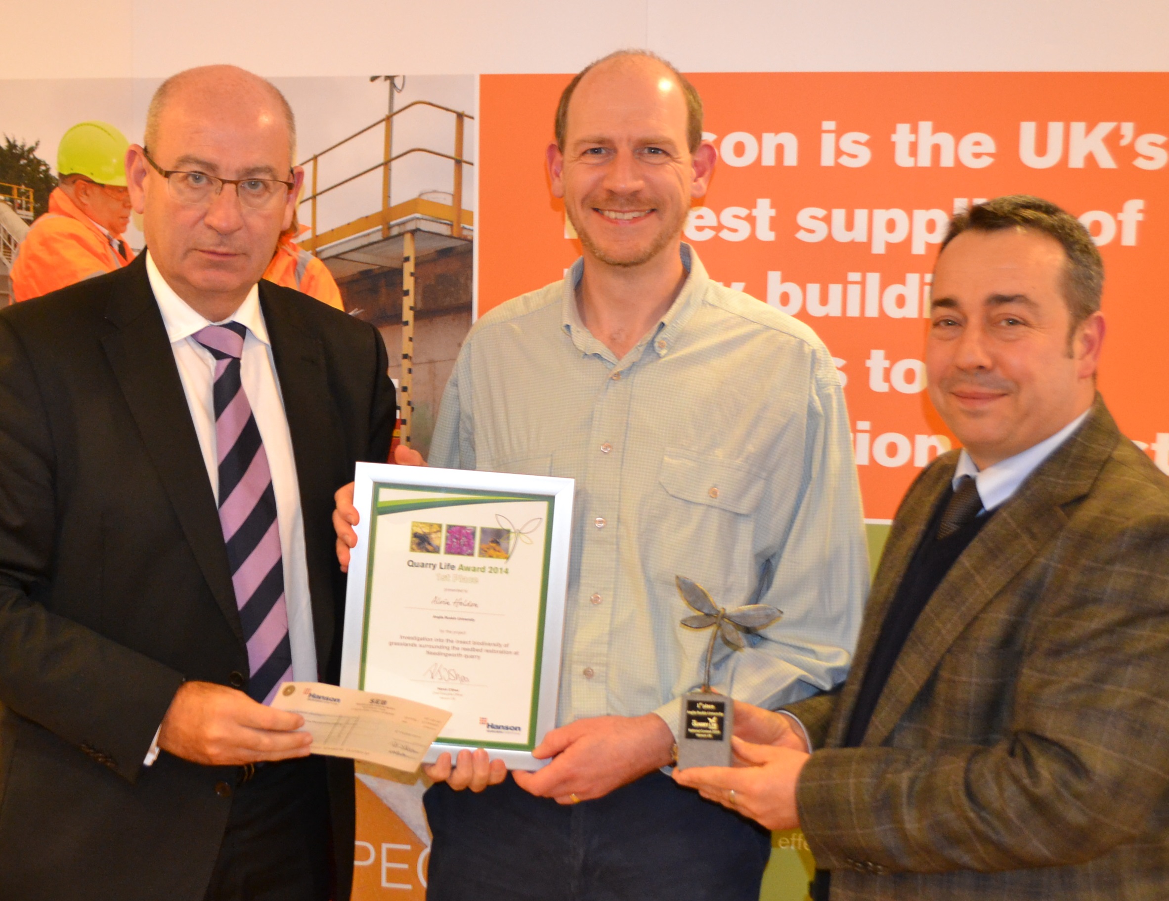 winners of the UK section of the Quarry Life Awards 