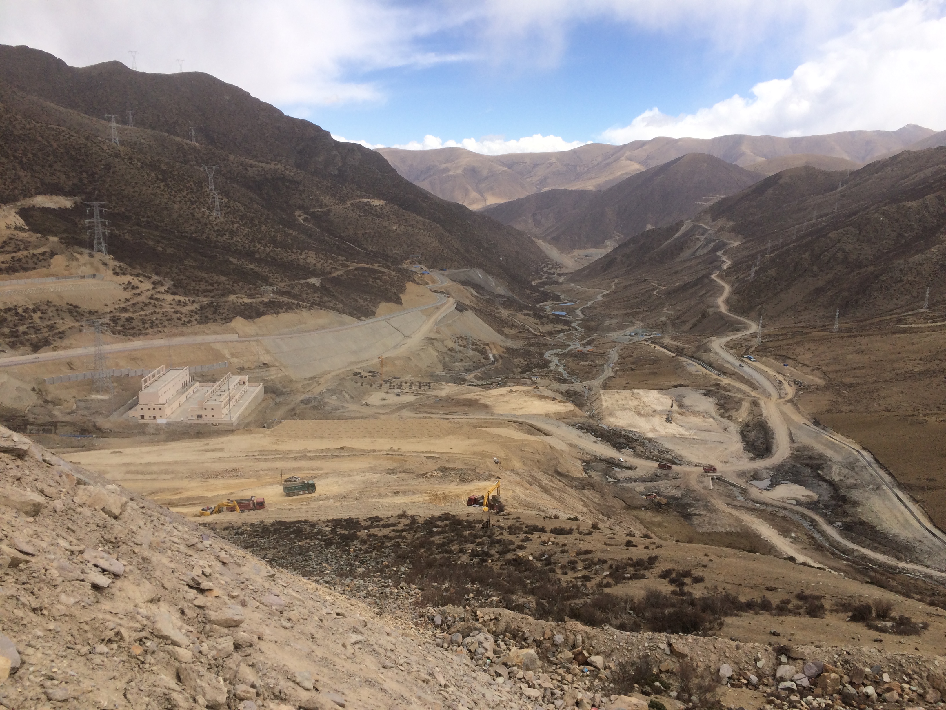 Tibet Julong Copper mine site in Qulong, China