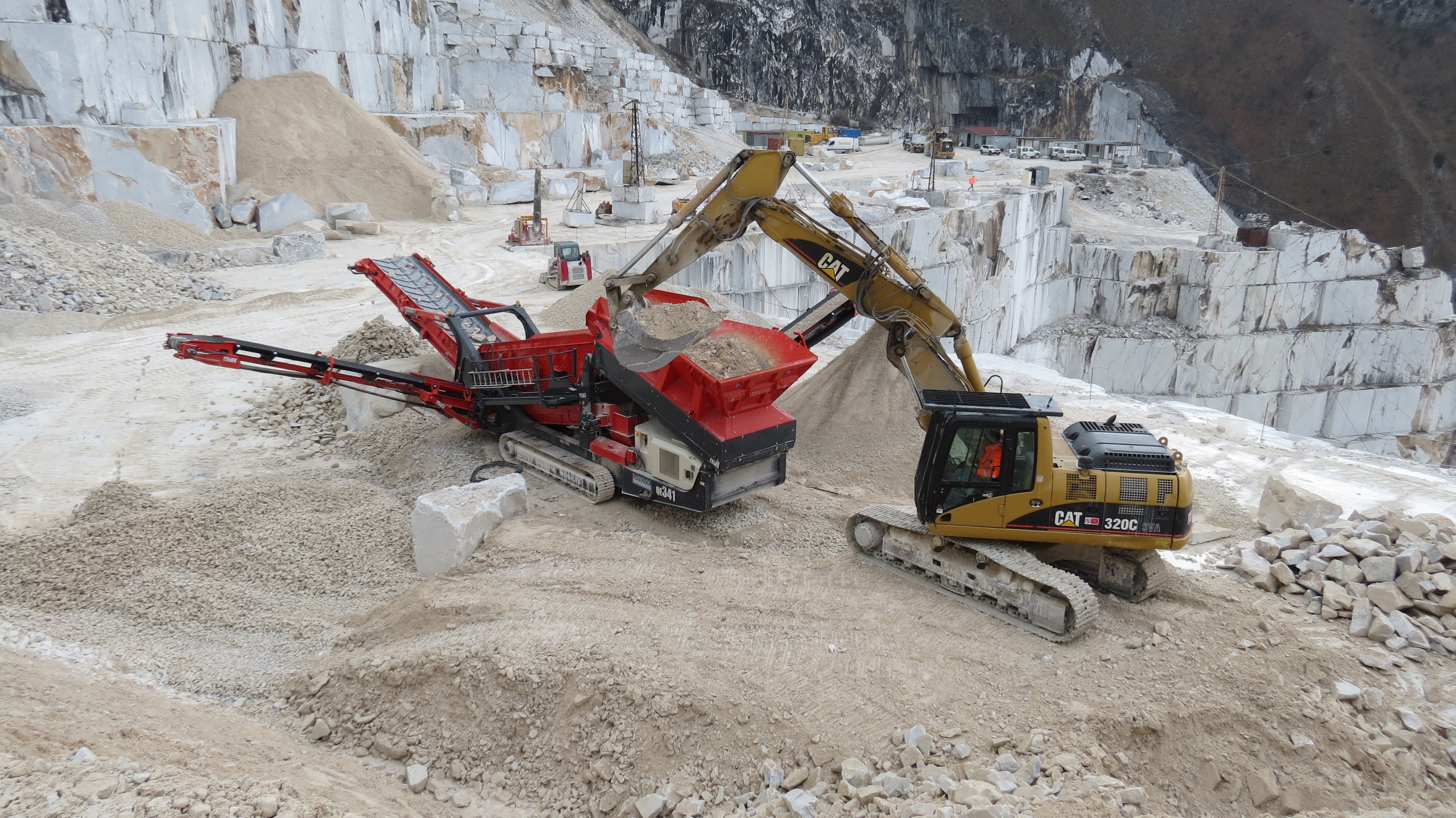 Sandvik at Carrara quarry