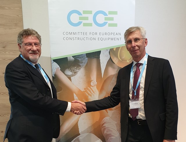 Niklas Nillroth (right) succeeds Enrico Prandini as president of CECE. Source: CECE