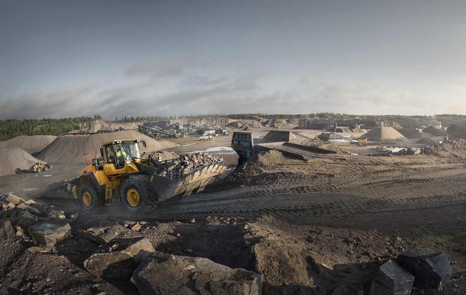 The Volvo L220H is one of four H-Series wheeled loaders that are getting new features