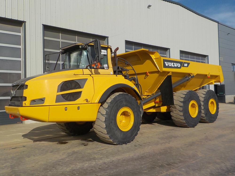 A 2012 Volvo A40F is one of 67 articulated dump trucks on sale