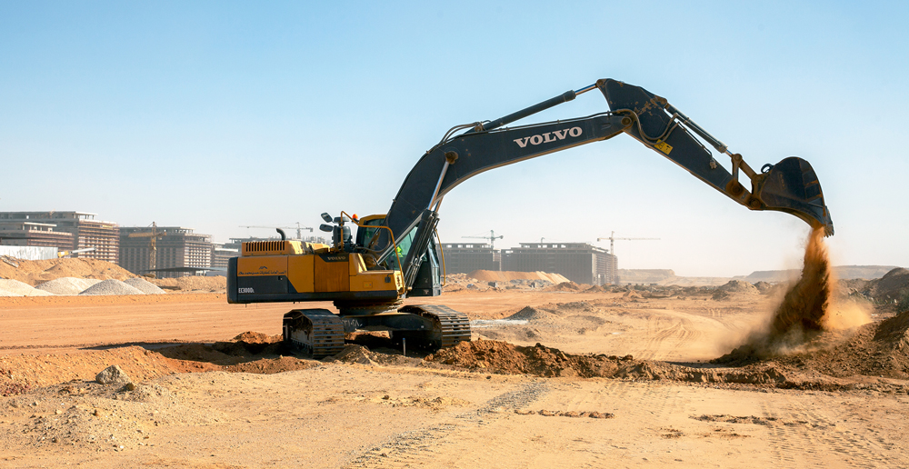An excavator at work in NAC: Source Volvo
