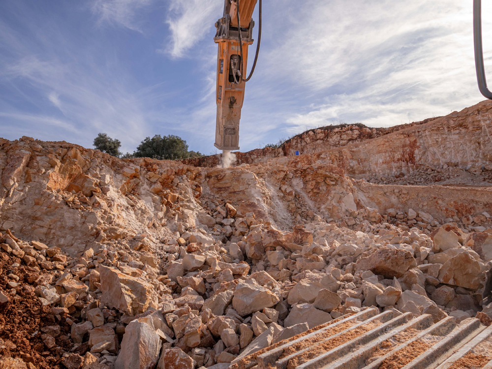 Messapica Inerti’s quarry in Ceglie Messapica in Puglia