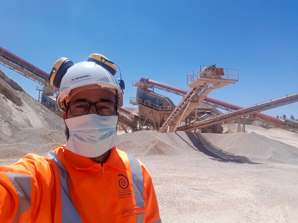 Mohamed Belkoudry at Ciments du Maroc’s Oued Souss quarry