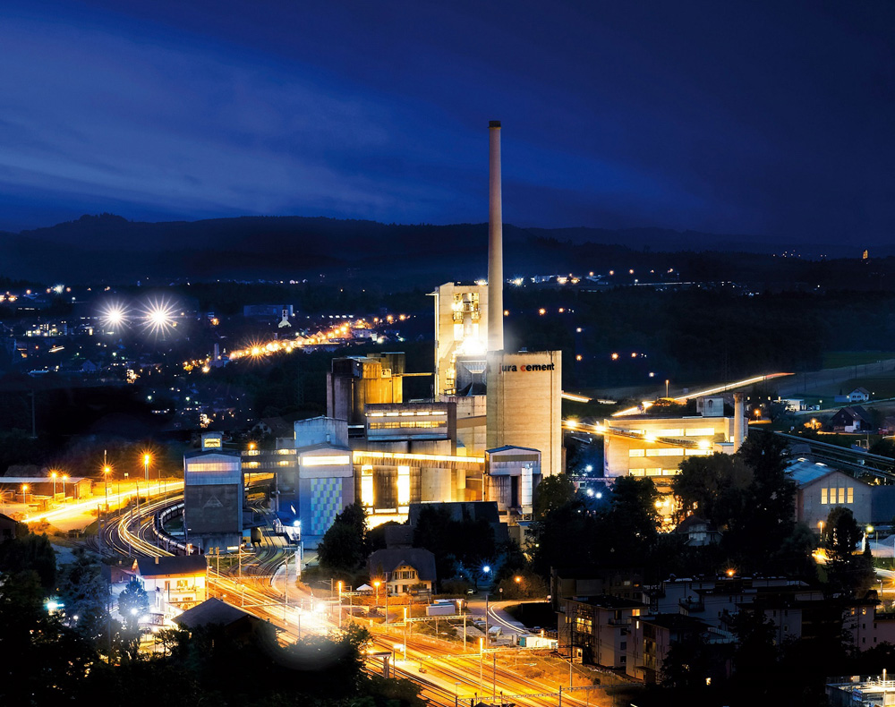 CRH Jura cement plant in Wildegg, Switzerland