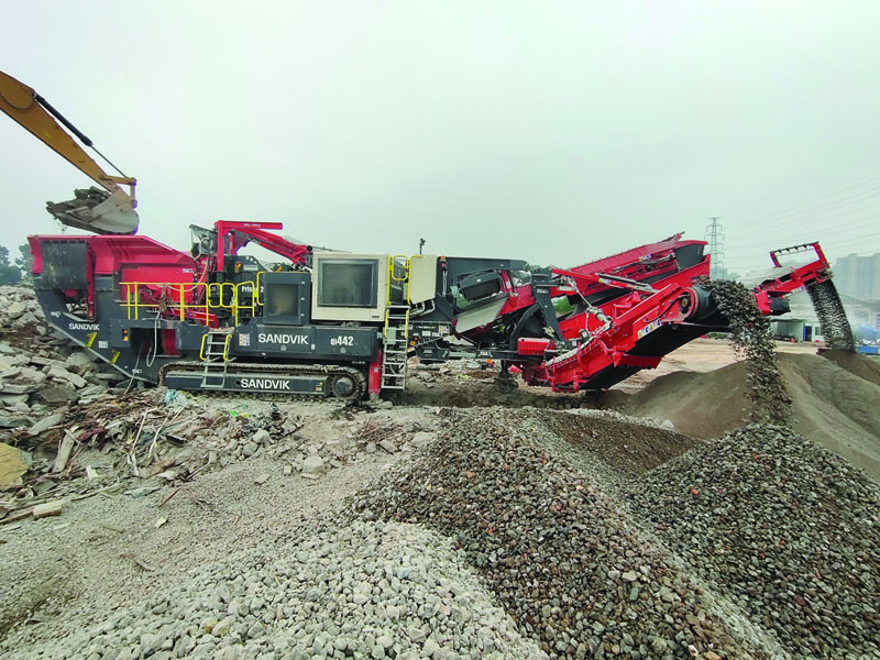 A Sandvik QI442 HS impact crusher is proving a vital asset to Guangdong-based Long Ying Construction Engineering