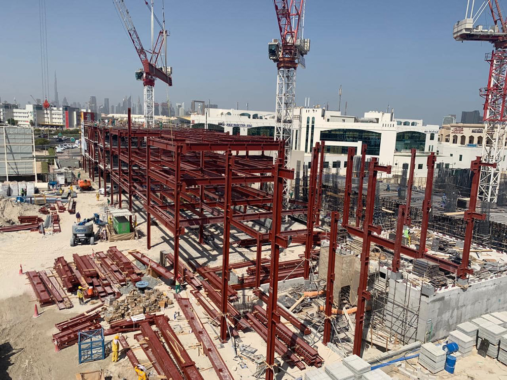 The Dubai Prosecution Office is under construction and is expected to be completed by December 2021 Pic courtesy: Emirates Building Systems