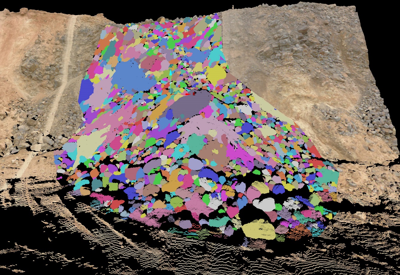 The new tool enables rapid assessment of the condition of blasted rock