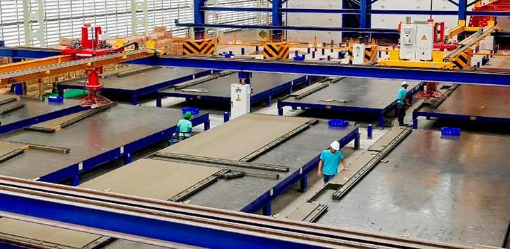 The objective of Wallex is for 70% of the structural elements in construction to be industrialised and arrive at the worksite for assembling. Image: Grupo Avintia