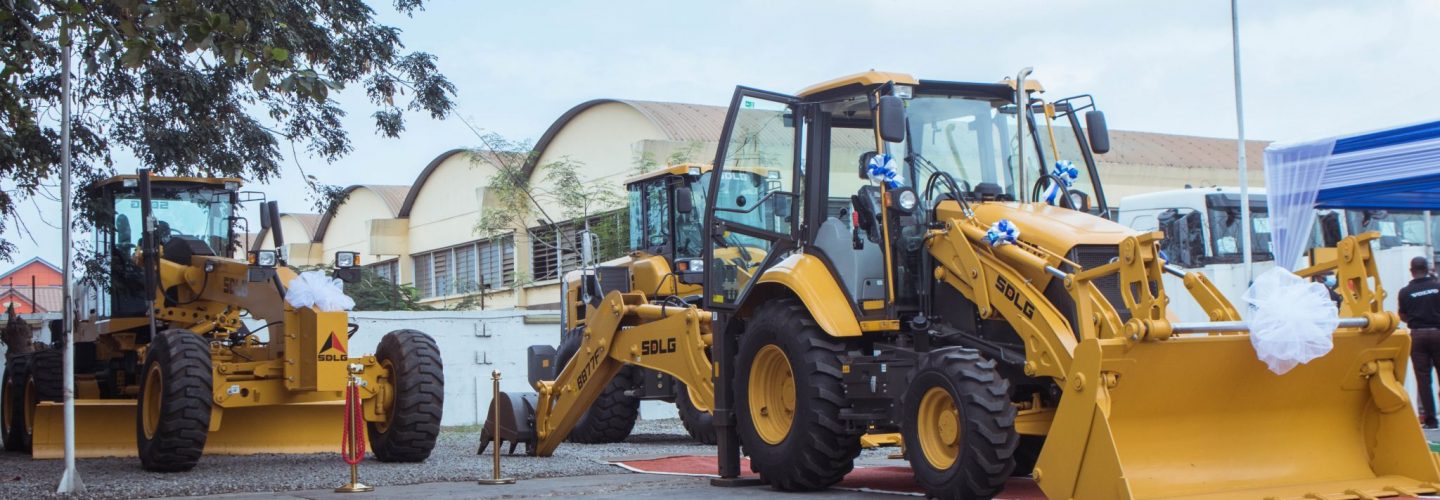 Products on show included wheeled loaders, compactors, backhoe loaders and motor graders