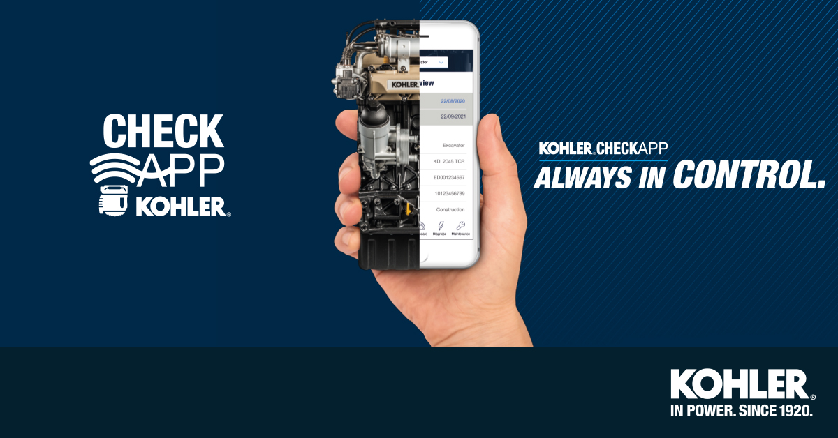  The app provides a number of management features for an operator's entire fleet of Kohler engines