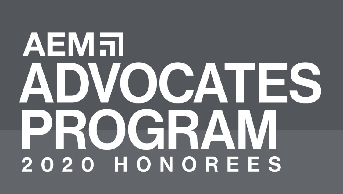 AEM says 28 companies won the Advocates Program Gold award (Credit: AEM)