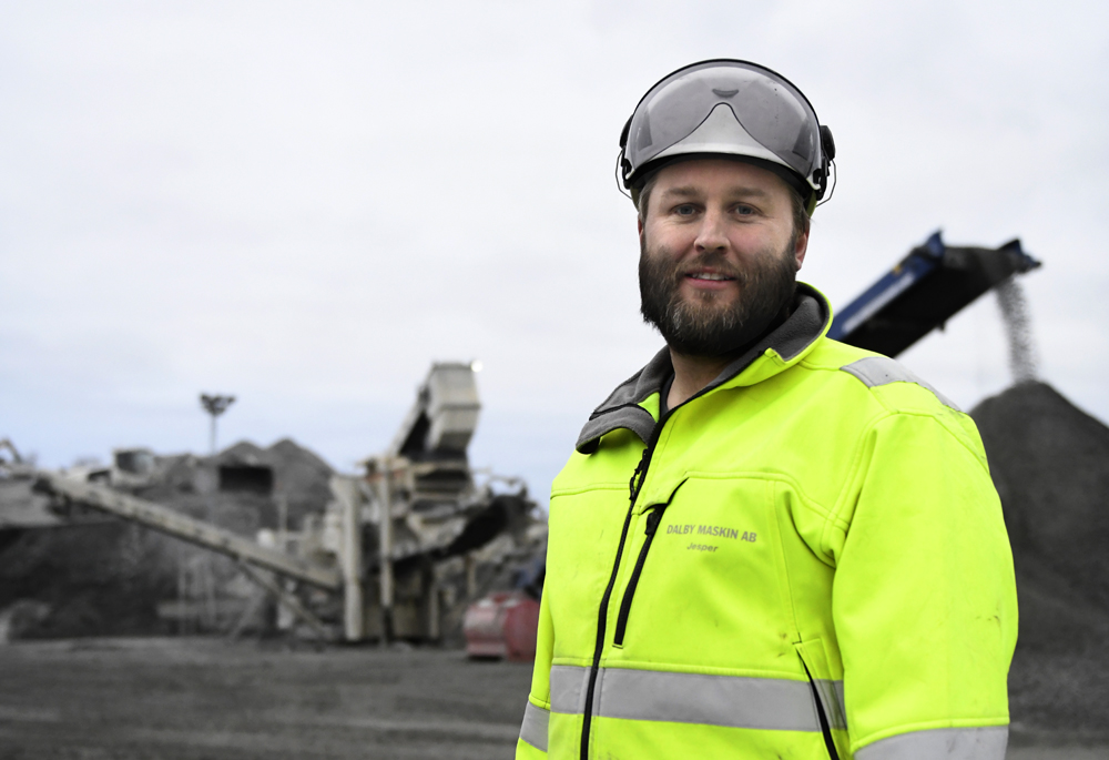 Jesper Sundström, Quarry Operations manager at Dalby Maskin