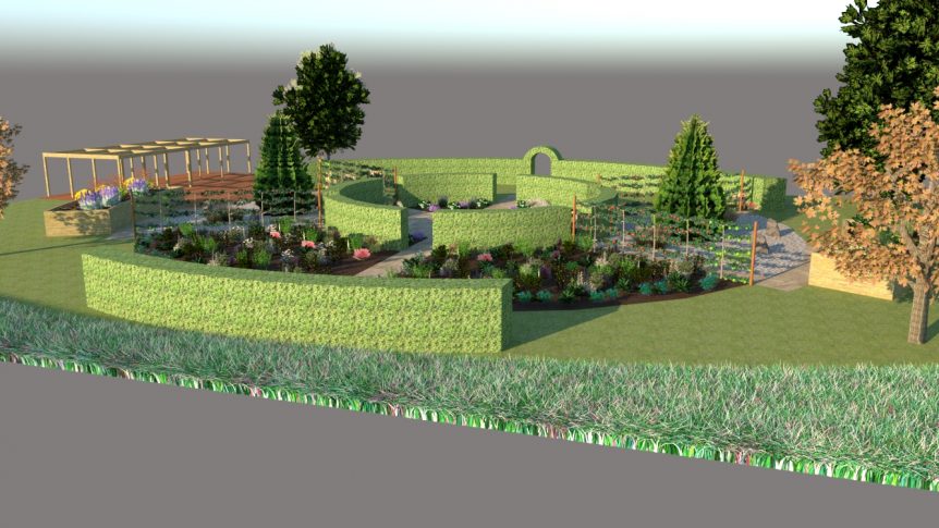 The new garden is intended to increase the wellbeing of veterans and injured military personnel
