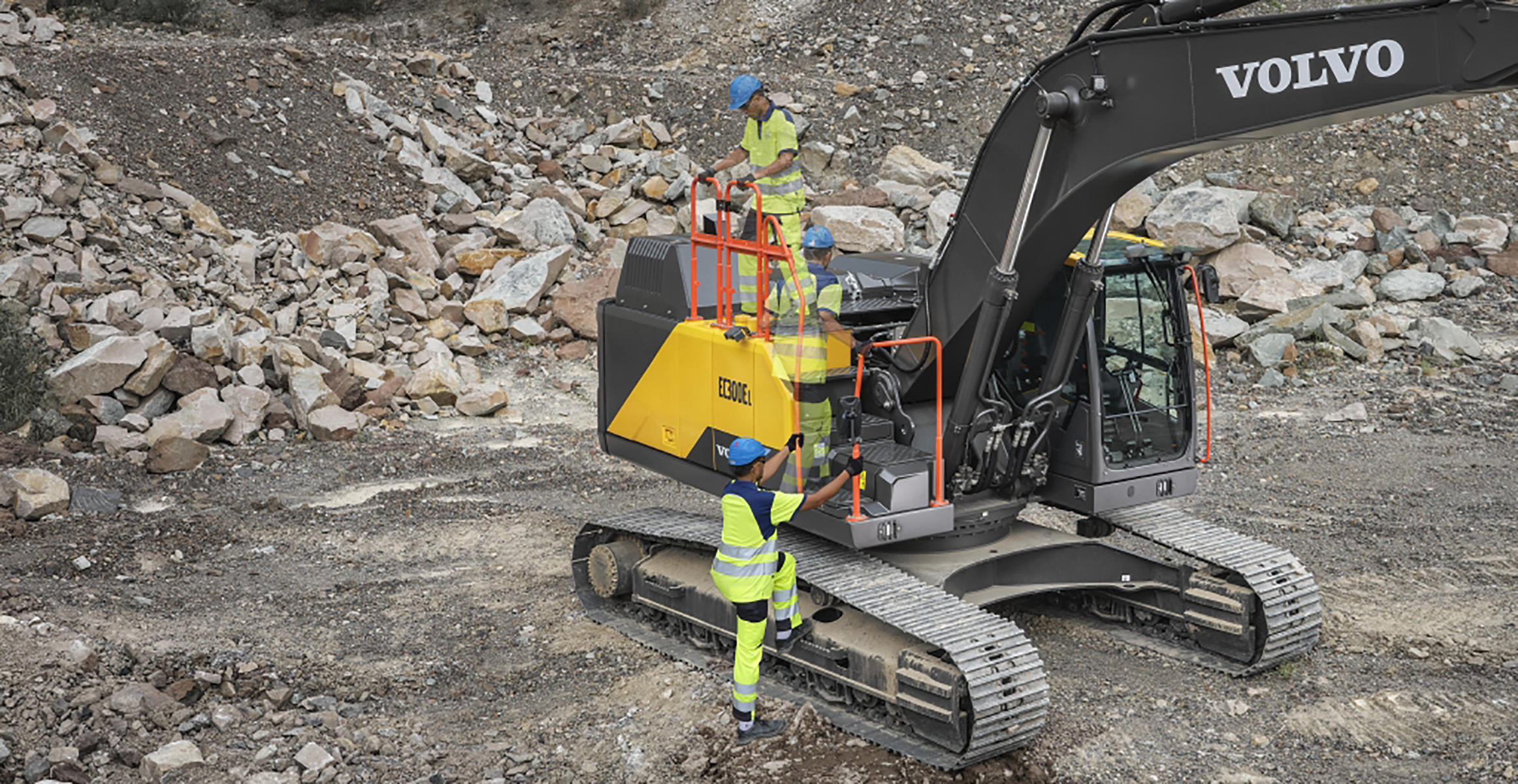The new EC300E heavy duty excavator