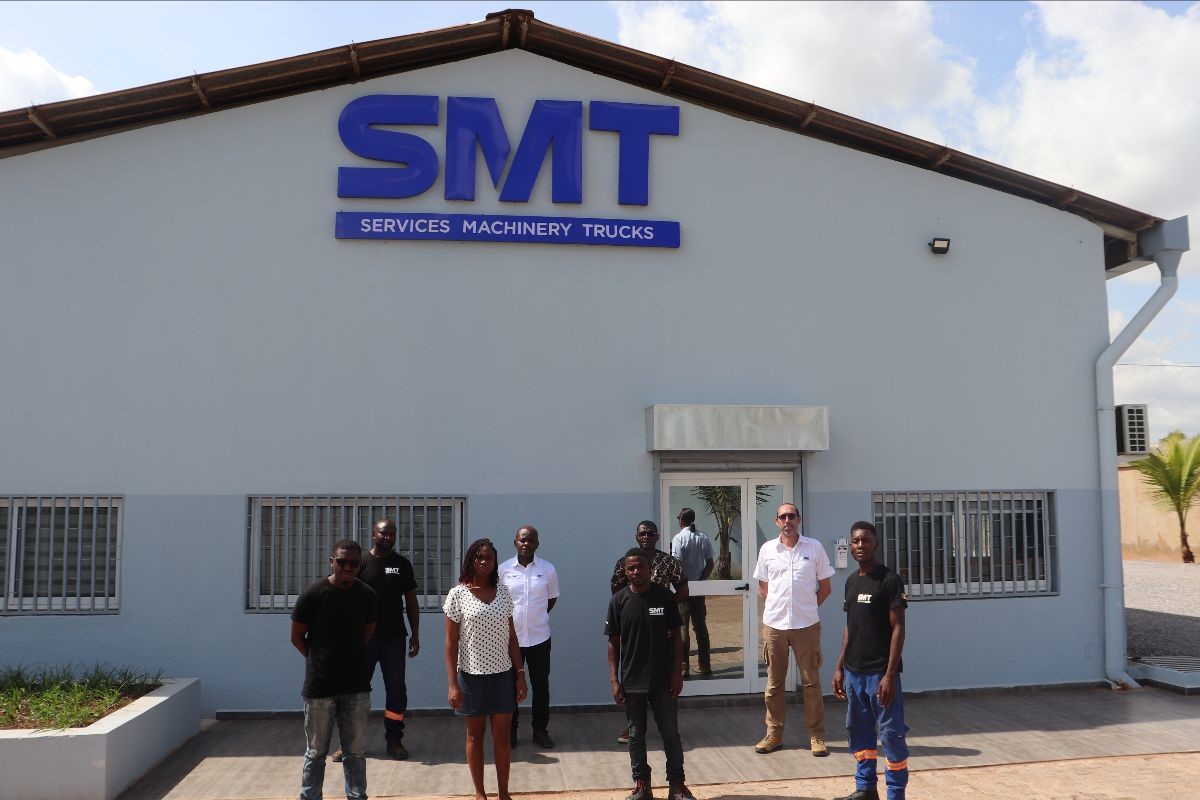 SMT's new base in Yaoundé houses the sales and after-sales operation and a storage area for equipment and spare parts
