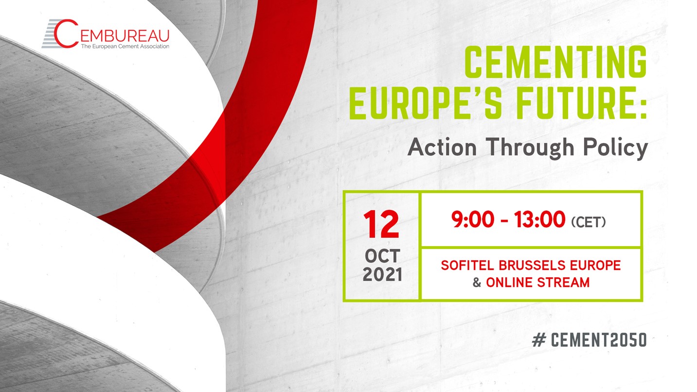 The event will focus on putting the European cement industry's 2050 Carbon Neutrality Roadmap into action