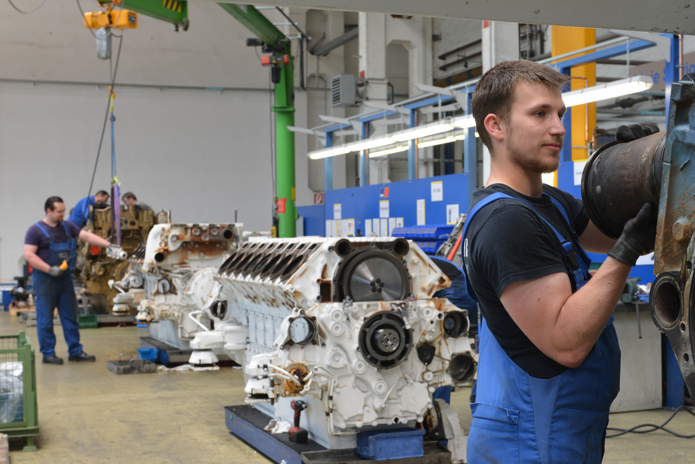 Rolls-Royce will create a remanufacturing and overhaul regional centre at its mtu Aiken manufacturing facility in US, similar to operations at the company’s plant in Magdeburg, Germany, as seen here (image courtesy Rolls Royce Power Systems)