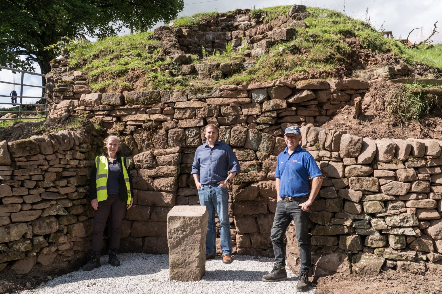 Partners on the lime kiln project at the Gradbach site