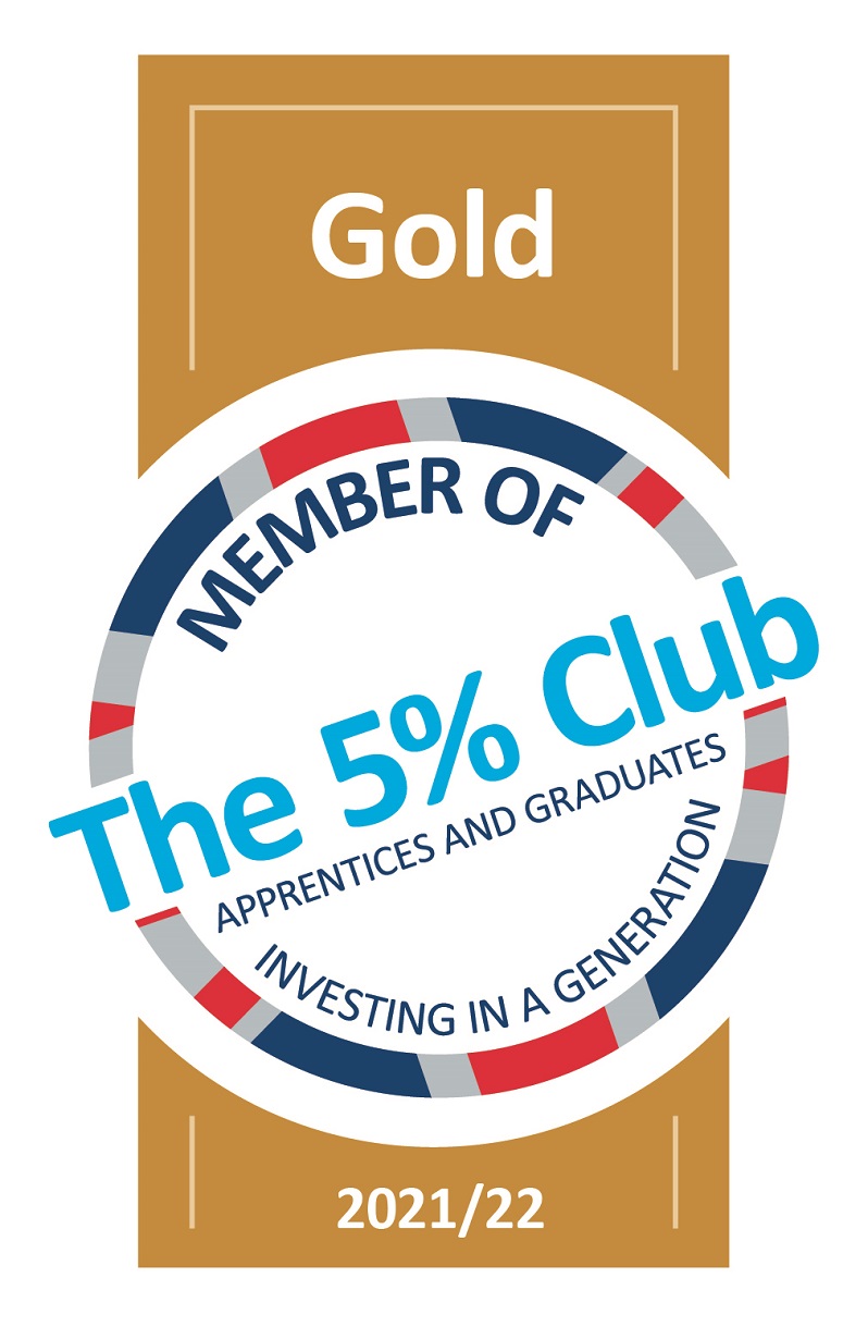  The club is committed to ensuring that 5% of its members in the UK workforce are young people on training schemes