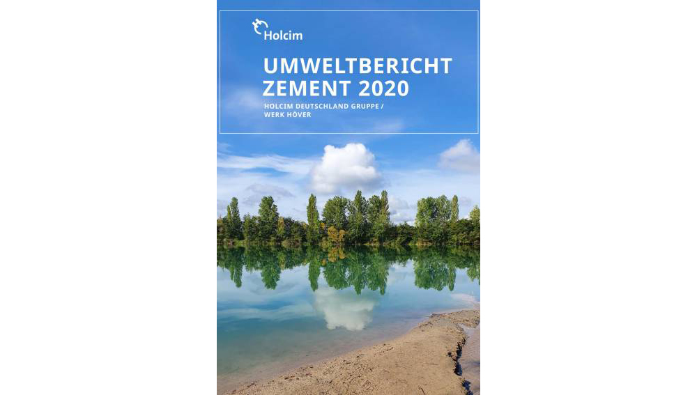 The report covers environmental efforts at Holcim Germany's facilities at Beckum, Höver, Lägerdorf and Dotternhausen