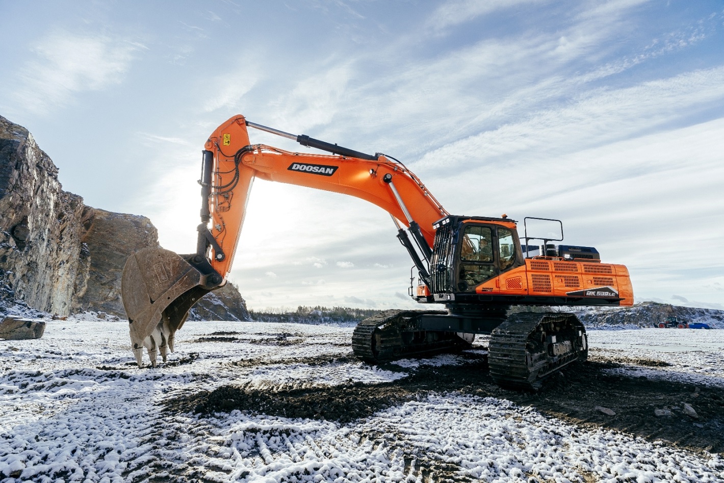The 53-tonne DX530LC-7 excavator will be on show in the UK for the first time