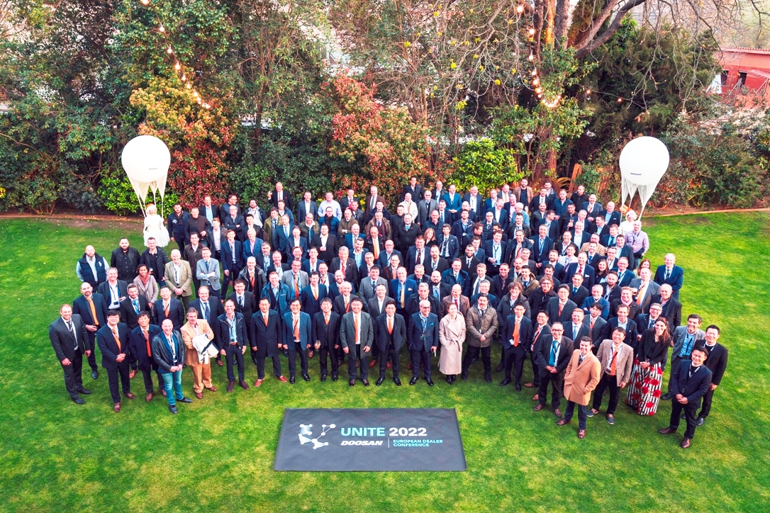 More than 130 European Doosan dealers attended the Barcelona conference