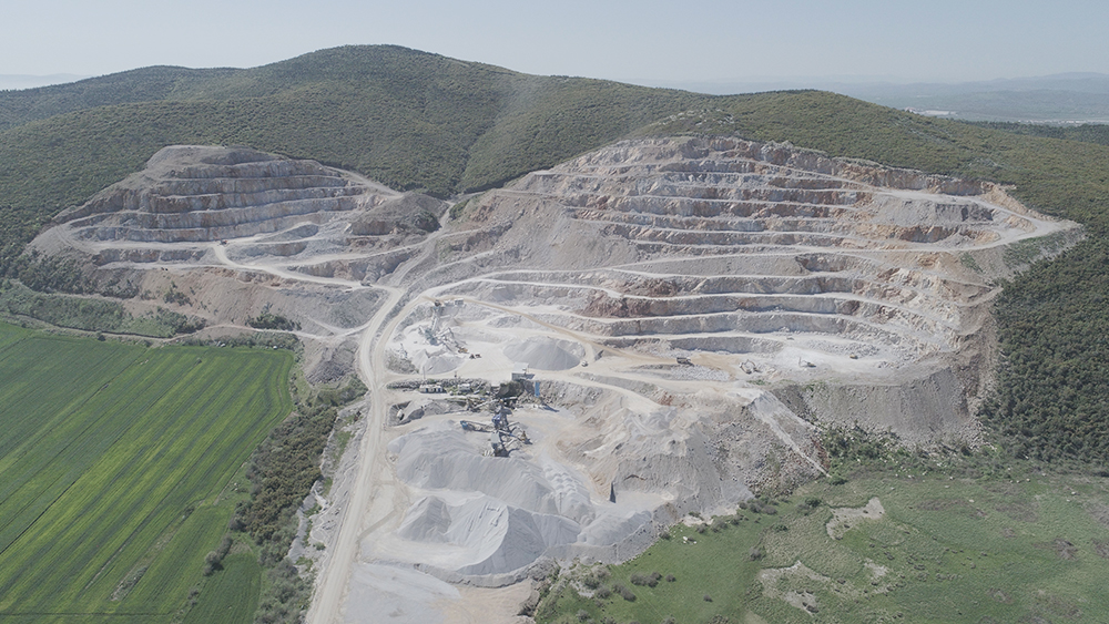A limestone quarry owned by one of Turkey’s biggest operators, Biga Maden