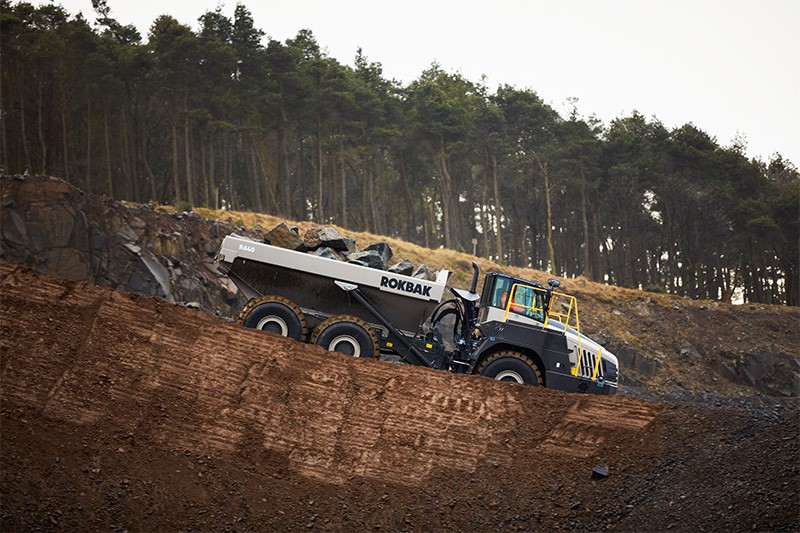 The RA40 is suited for quarry, mine and construction sites