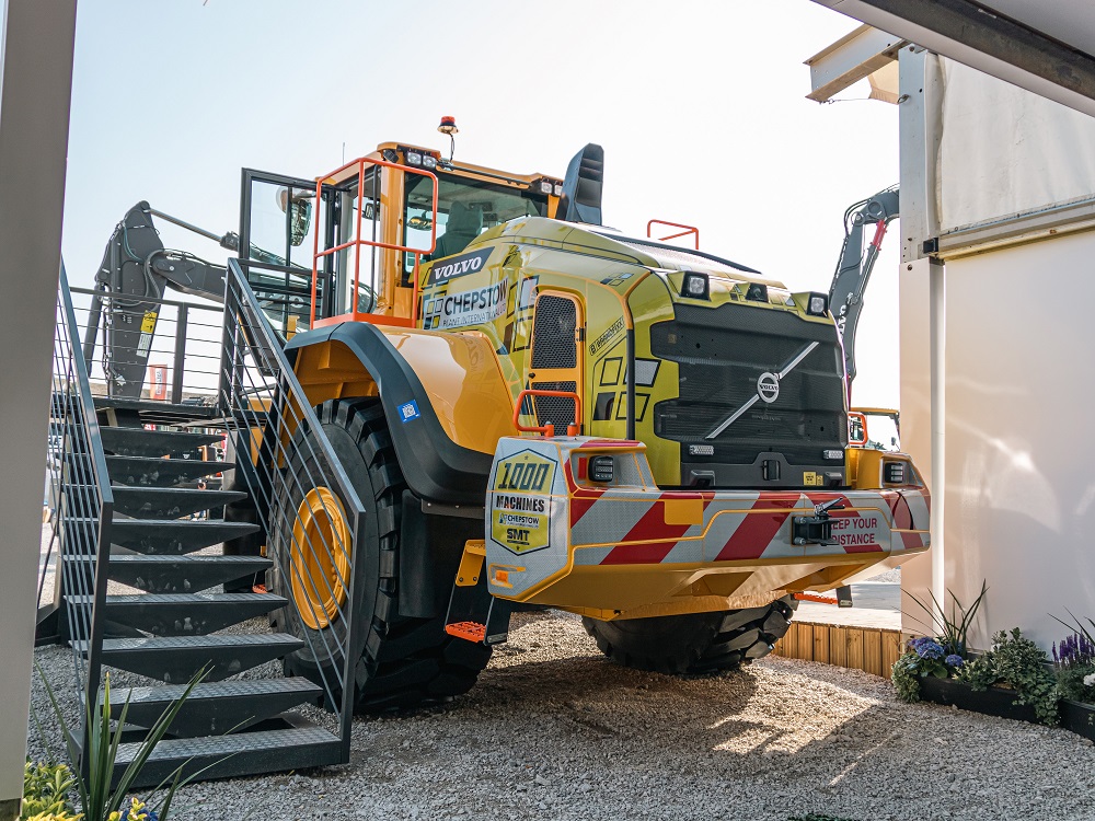 The Volvo L220H was displayed on the SMT GB stand at Hillhead