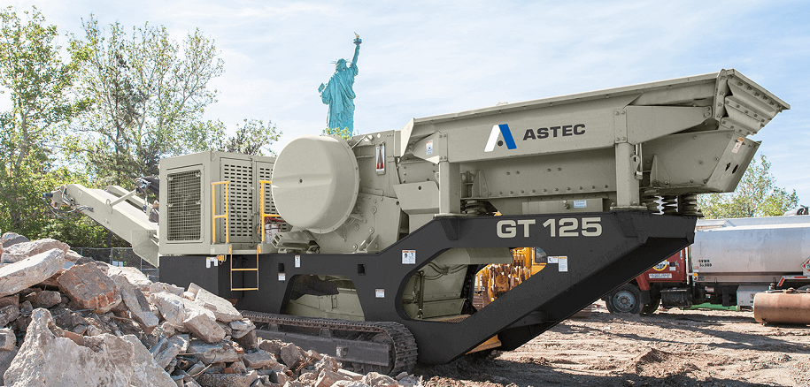 Astec produces over 100 products for aggregate processing, asphalt roadbuilding and concrete production