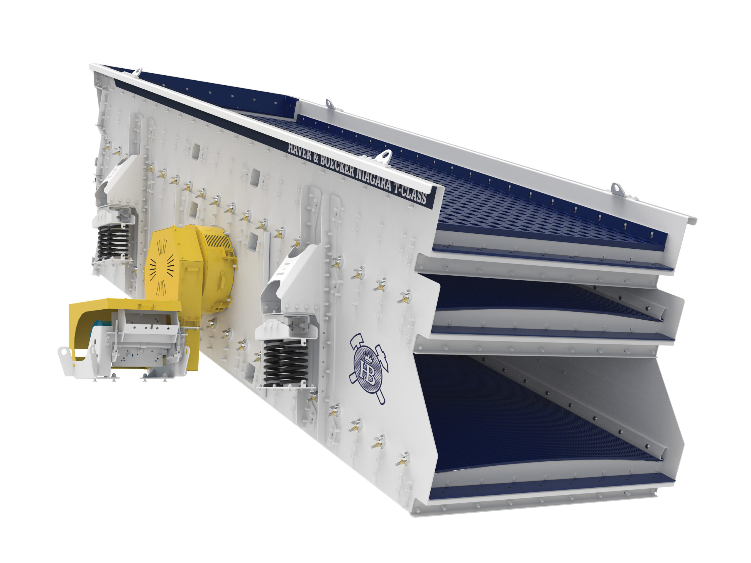  The new generation of the Haver & Boecker Niagara T-Class free swinging screening machine will be presented at bauma