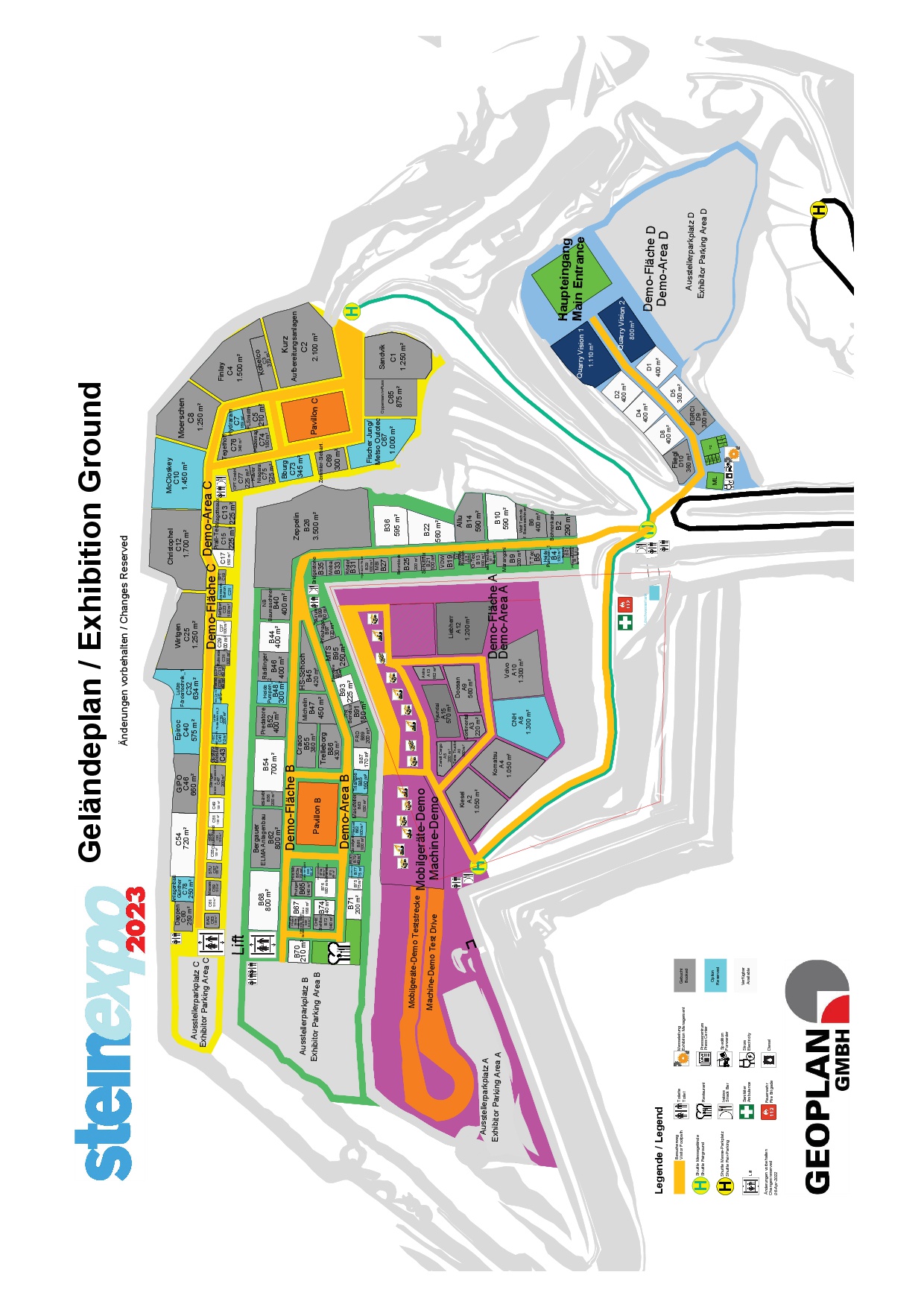 The site-plan for steinexpo 2023. Source: Geoplan