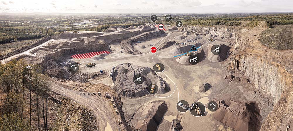 Volvo CE Connected Map  