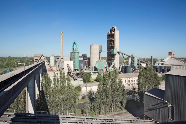 The Heidelberg Materials cement plant in Antoing, Belgium