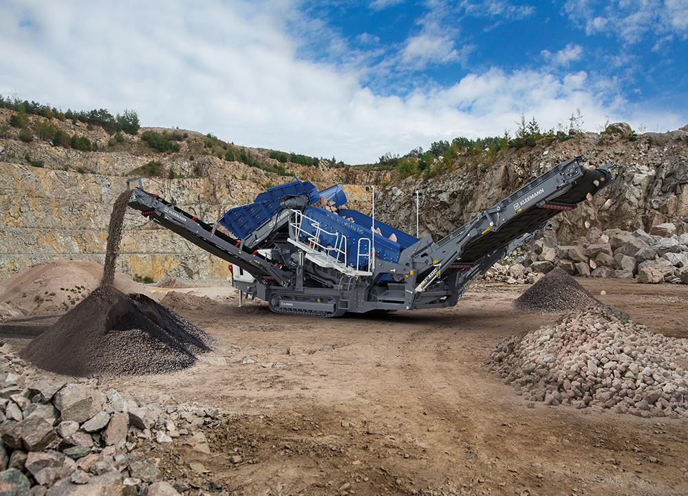 The MSS 802(i) EVO impresses with a feed capacity of up to 500 t/h in natural stone and in recycling