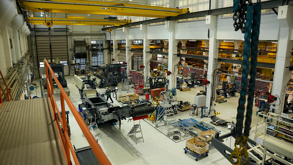 The state-of-the-art Lokotrack production factory at Metso’s Tampere facility