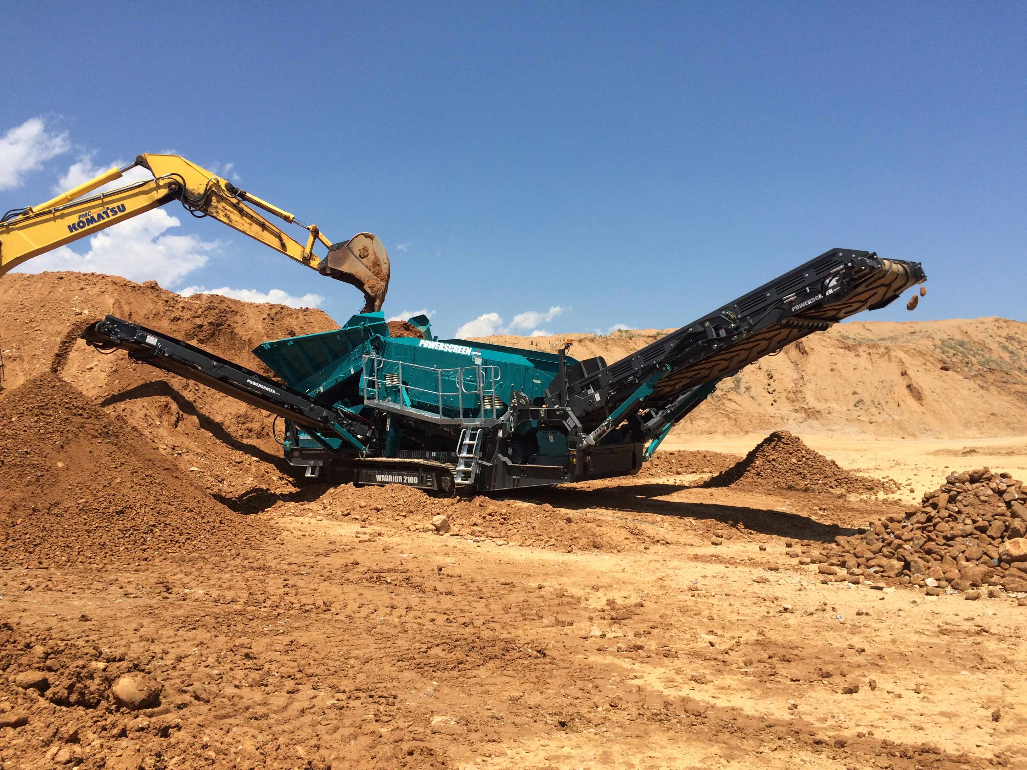 Powerscreen's Warrior 2100 Scalping Screen will be performing in the demo area at steinexpo