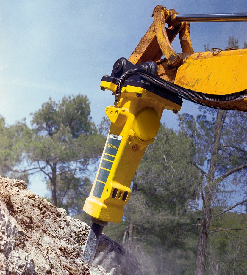 Epiroc says the lightweight design of the Solid Body range provides easier handling and lower fuel consumption than conventional hydraulic breakers