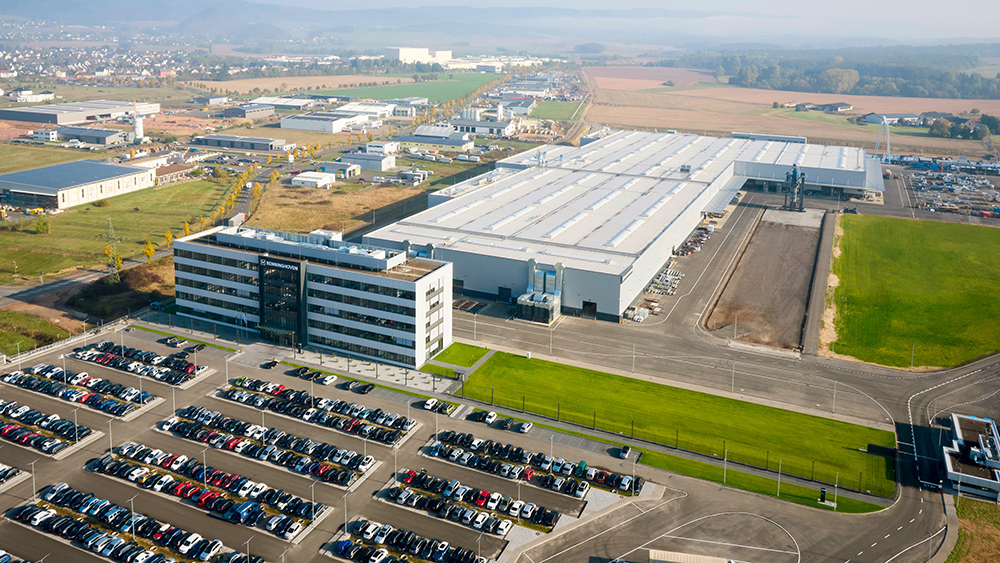 At its brand headquarters in Wittlich, Germany, Benninghoven develops and manufactures sustainable solutions in the world's largest and most modern asphalt-mixing plant factory. Pic: Benninghoven