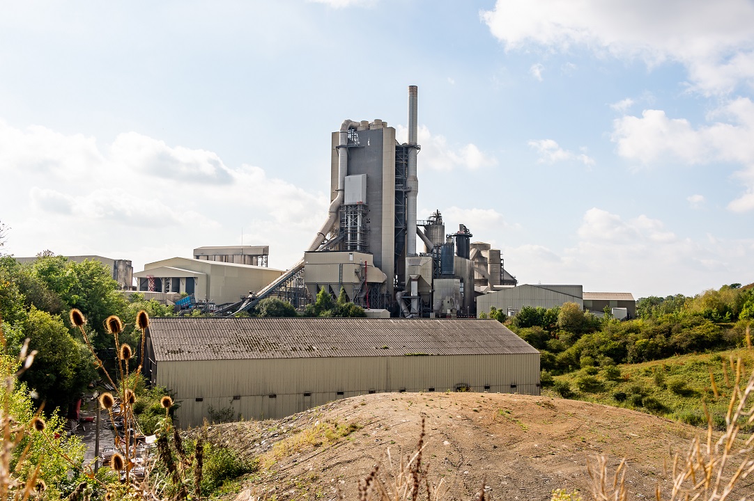 The Cemex cement kiln in Rugby