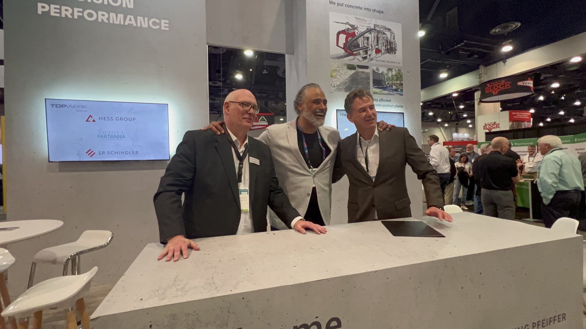 Topwerk's endorsement of Partanna's carbon-negative binder technologu is part of a collaboration agreement between the two companies, announced at this month's World of Concrete conference in Las Vegas