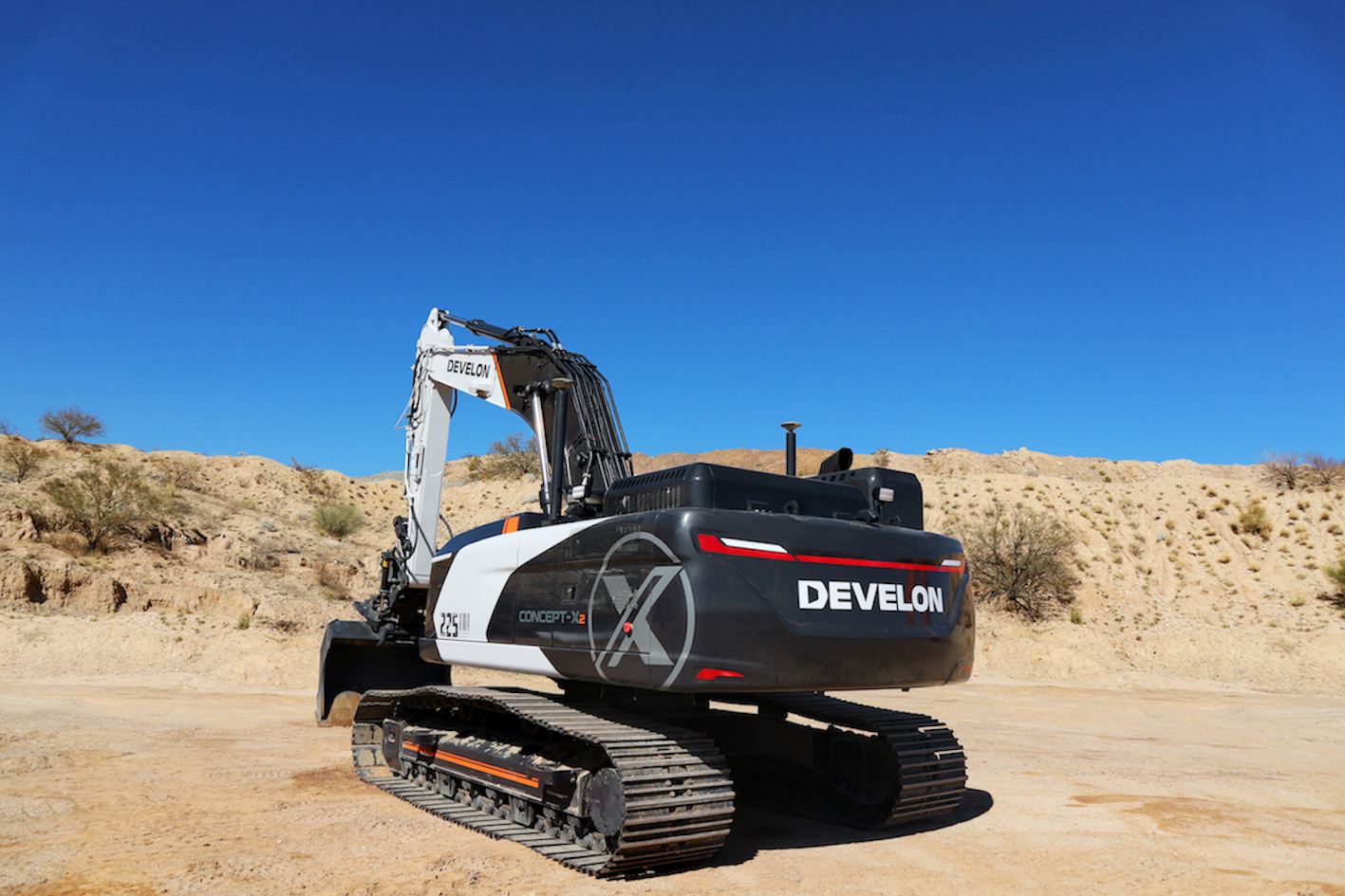 Develon's Concept-X 2.0 Cabless excavator