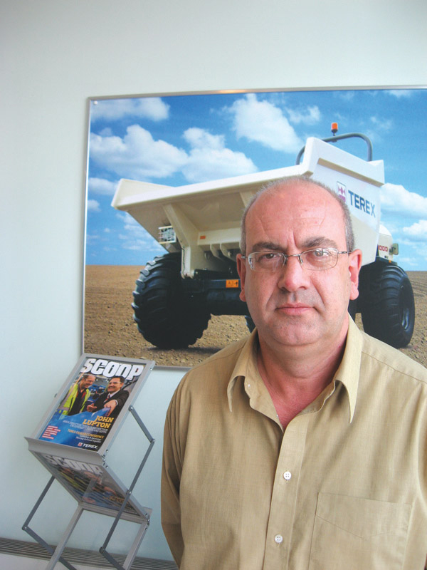 Malcolm Judd, mining and quarrying manager, Terex Distribution Ltd.