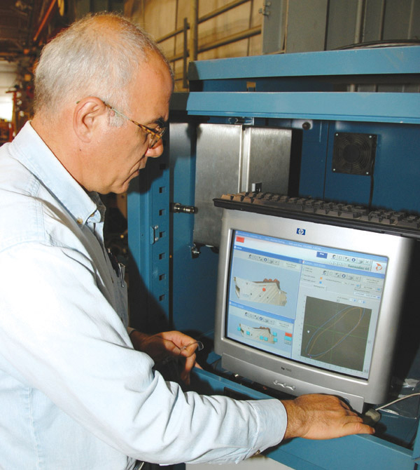 Technician using SSP software