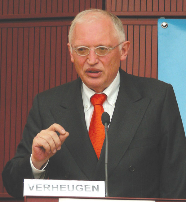 EC vice president Günter Verheugen 