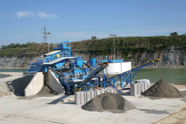 CDE plant machinery working on processing limestone 