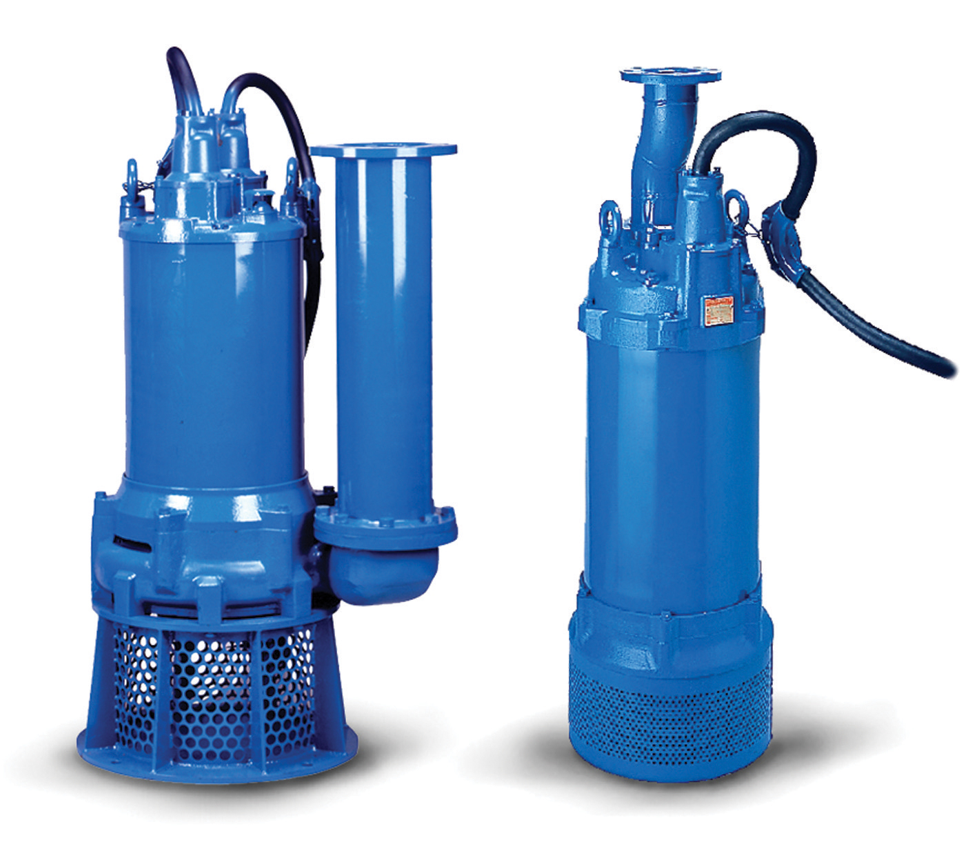 Two of Tsurumi's new submersible pumps