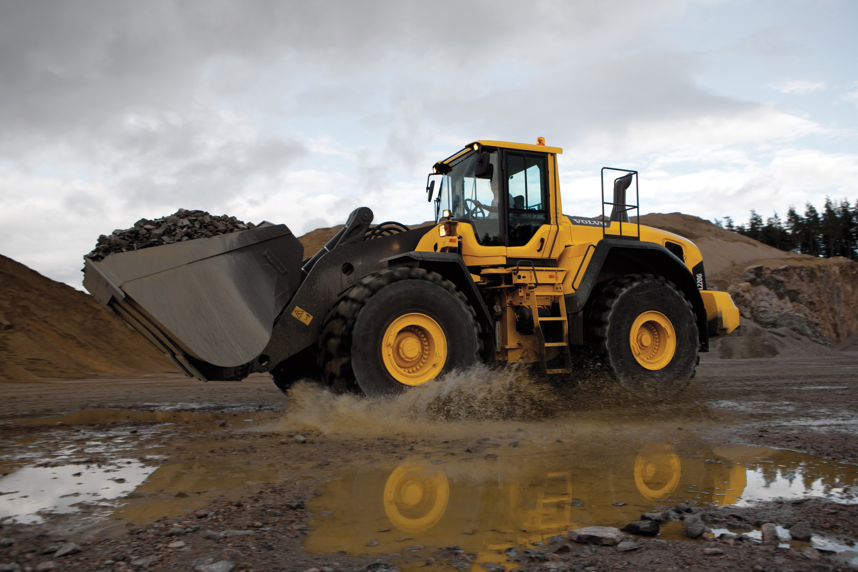One of Volvo's new G-Series wheeled loaders
